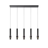 Lucide MARGARY - Pendant light - LED Dim. - 5x4,2W 2700K - Black