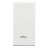 Button 1M PRESS white