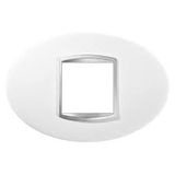 ART PLATE 2-GANG MILK WHITE GW16302TB