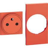 L.NOW-FR/BEL FLAT SOCKET COVER 2M RED