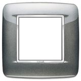 Round plate 2M Bright Atlantic grey