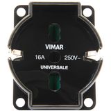 Universal outlet insert black