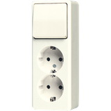 Combination 2-gang SCHUKO® socket 626A