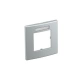 Cover frame AR45-BSF1, for accessory mounting box 71GD8-2, single, with labelling panel for vertical device installation