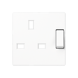 Centre plate for socket insert 3171 EINS, thermoplastic, A range, white