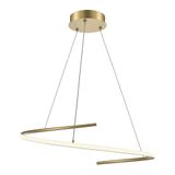 Modern Curve Pendant lamp Brass