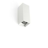 KOV WHITE SQUARE WALL L. LED 2x6W 2700K 14°/23°