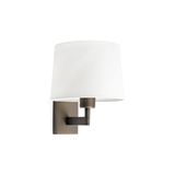 ARTIS BRONZE WALL LAMP WHITE LAMPSHADE