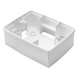 WALL-MOUNTING BOX FOR ONE PLATE - ITALIAN STANDARD 3 GANG - WHITE - CHORUSMART