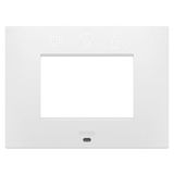 EGO SMART PLATE - IN PAINTED TECHNOPOLYMER - 3 MODULES - SATIN WHITE - CHORUSMART