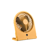 Breezy LED table fan yellow rechargeable