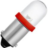 Ba9s Single Led T8.5x28 12V 20mA AC/DC Water Clear Red 20Khrs