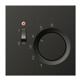 Room thermostat 10A, 230V, 1-way, anthracite