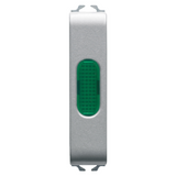 SINGLE INDICATOR LAMP - GREEN - 1/2 MODULE - TITANIUM - CHORUSMART