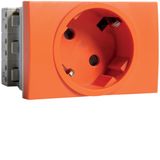 Systo Socket Schuko for trunking Orange