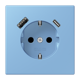 SCHUKO socket with USB charger LC4320N LC1520-15CA256