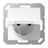 SCHUKO® socket with hinged lid A1520BFKLWW