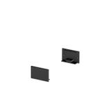 GRAZIA 20 Endcap, 2 pcs., flat Version, black