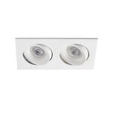 ARGON-2 ADJUSTABLE WHITE RECESSED LAMP 2XGU10