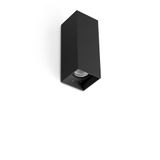 KOV BLACK SQUARE WALL L. LED 2x6W 2700K 23°/34°