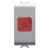 SINGLE INDICATOR LAMP - RED - 1 MODULE - TITANIUM - CHORUSMART