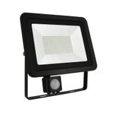 NOCTIS LUX 2 SMD 230V 50W IP44 CW black with sensor