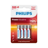 BATERIE POWER ALKALINE AAA LR03P4B/10