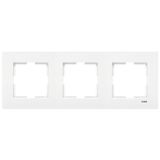 Karre Accessory White Three Gang Frame