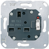 13 A BS switched socket insert, 1-gang 3171KOEINS