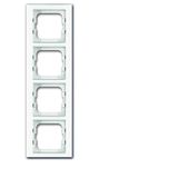 1724-280 Cover Frame Busch-axcent® white glass