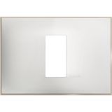 CLASSIA - COVER PLATE 1P CEN. WHITE SATIN