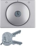 Centre plate lock key switch blinds Berker K.5 alu