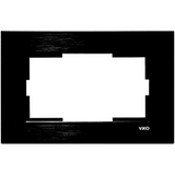 Novella Accessory Aluminium - Black Two Gang Flush Mounted Frame