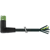 MQ15 female 270° with cable type 2 PUR 6x2.5 bk UL/CSA+drag ch. 1,5m