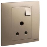 281132DB Mallia Senses 1 gang BS switched socket outlet - 5A