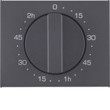 Centre plate for mechanical timer, K.1, ant. matt, lacq.