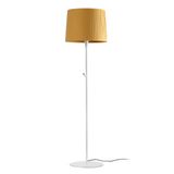 SAMBA WHITE FLOOR LAMP YELLOW RIBBONED LAMPSHADE ø