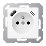 Socket fren/belg with USB type AC A1520F-15CAWWM