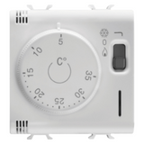 THERMOSTAT - 230V ac 50/60Hz - 2 MODULES - GLOSSY WHITE - CHORUSMART