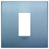 Classic plate 1M technopolymer matt blue