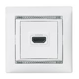 HDMI socket Valena white