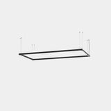 Lineal lighting system Apex Rectangular Pendant 1125mm x 2140mm 72W LED warm-white 3000K CRI 90 ON-OFF Black IP20 6252lm