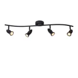 Lucide CARO - Ceiling spotlight - 4xGU10 - Black