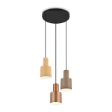 Agudo pendant 3-pc E27 multicolor