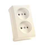 Vera Beige Two Gang Socket