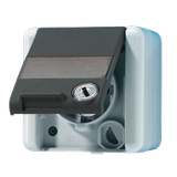 SCHUKO® socket with safety lock and ins. 820NAWSL