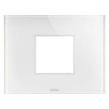 ICE PLATE - IN GLASS - 2 MODULES - WHITE - CHORUSMART