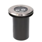 Recessed uplighting IP65-IP67 Ringo Ø110mm LED 2.7W 4000K Stainless steel 229lm