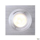 NEW TRIA I GU10 downlight, max. 1x50W, rectangular, br. Alu