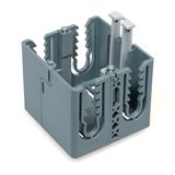 Single socket outlet box for Signa Base, grey